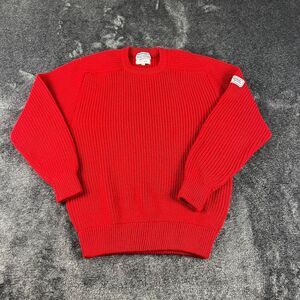 Vtg English Sports Shop Newport Bermuda Yachting 100% Wool Knitted Sweater L